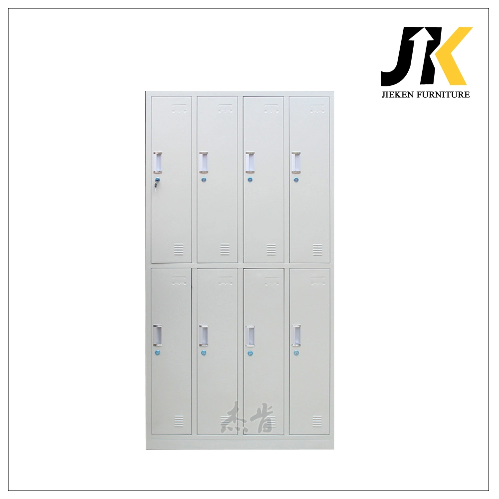 Vertical Home/Gym Use Locker 8 Door Wardrobe Steel Clothes Locker Storage