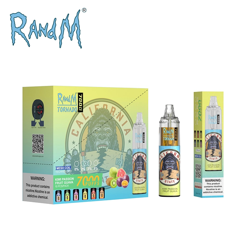 Randm Gorilla Vapor Tornado 7000 puffs Vapor Vapor vaporiseur jetable