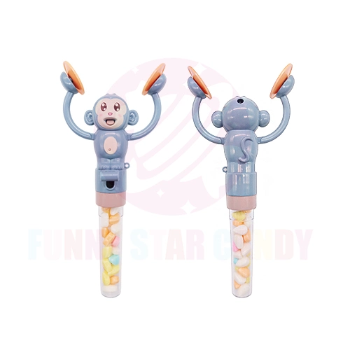 Adorable Cartoon Animal Stick batería mano Clap Music Monkey Juguetes de niños de juguete