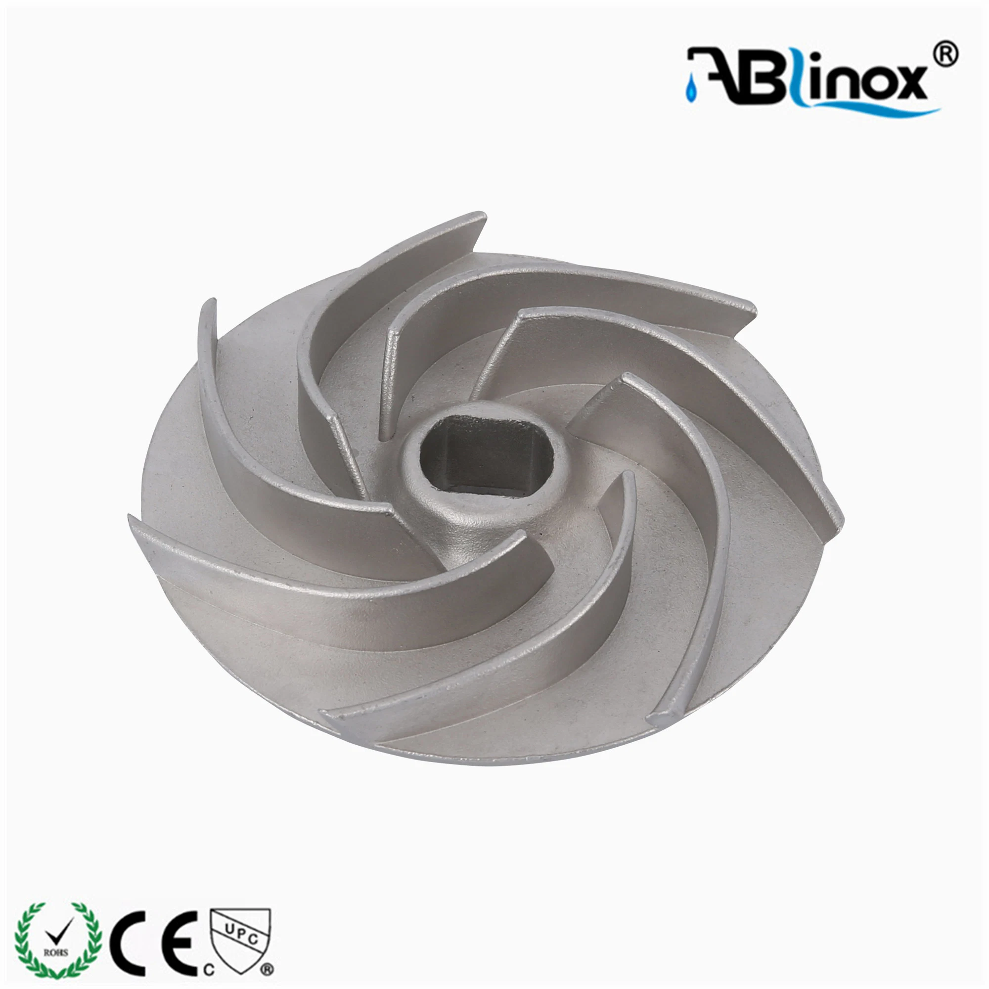 OEM Stainless Steel 304 316 Investment Casting Precision Water Pump Impeller