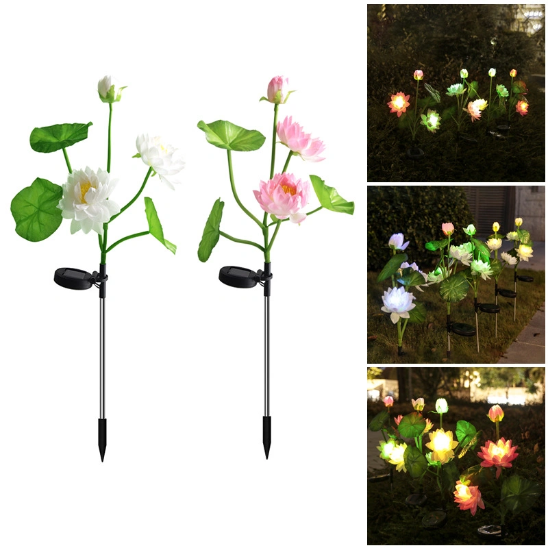 Best Battery Light LED Solar Lamp Flower Outdoor Lighting Energy Saving Bulb