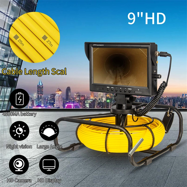 Waterproof Industrial Underground Pipe Duct Drain Detection&Inspection Camera with 20m /10inch Touch Screen