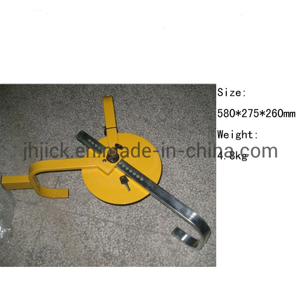 New Arrival Strong Yellow Stainless Steel Wheel Lock