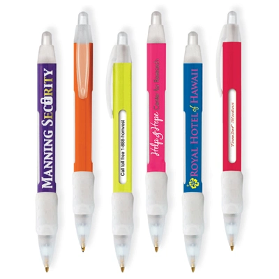 Cheap Promotional Custom Logo Wide Body Message Pen Commercial Plastic Rubber PVC Magnet Multicolor Retractable Smoothly Ballpoint Pen with Soft Grips