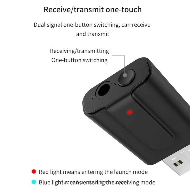 Bt10 2-in-1 Wireless Bluetooth USB Sender Empfänger 3,5mm Aux Audio Musikadapter