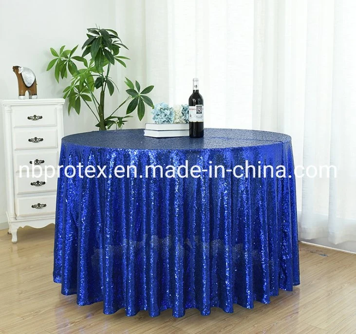 New Sequin Embroidery Table Cover Tablecloth for Wedding Banquet