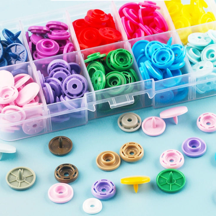 Various Colors Available Kam Snaps Button Manufacturer in China Snap Fastener T3 T5 T8 Plastic Snap Buttons