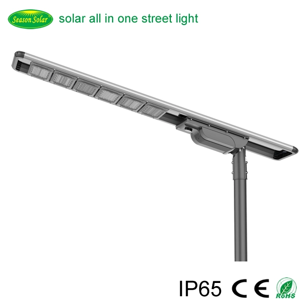 New Integrated Smart Control System Solar Lighting High Power 100W LED Solar Outdoor Street Lamp with LED Light & 10m Pole Lighting