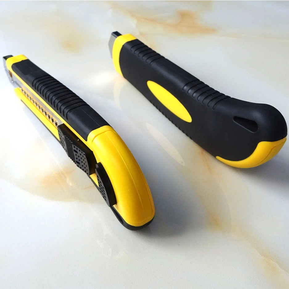 Hot Selling High Carbon Steel Utility Knife Plastic Handle Retractable Stationery Utility Knife