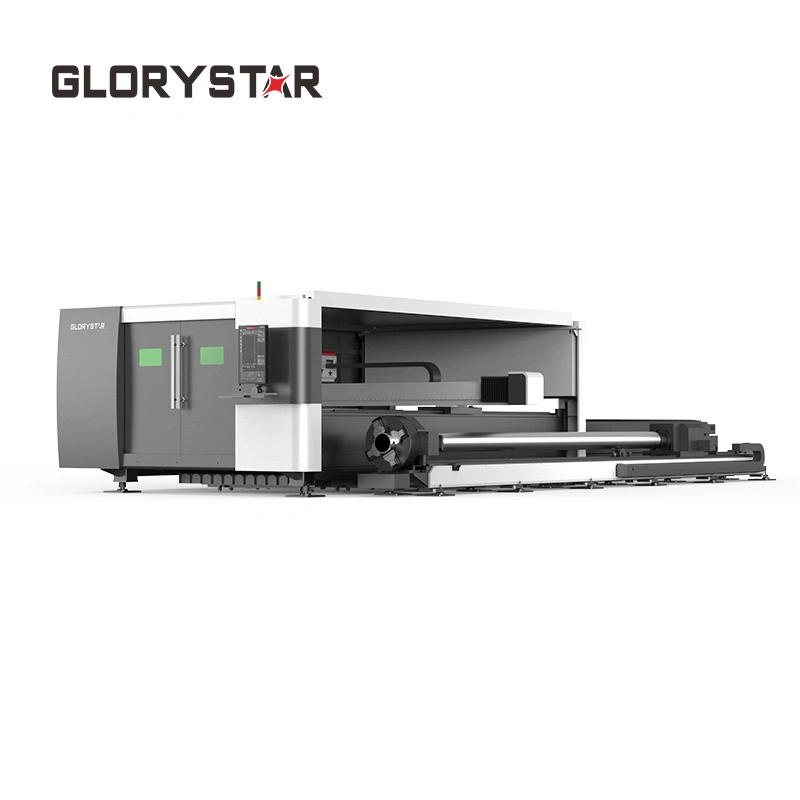 Laser Cutting and Sheet Tube Combine for Stainless Steel Sheet Machine with Raycus/Ipg