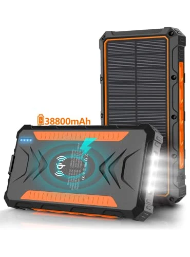 Waterproof Outdoor Solar Battery RoHS Power Bank Supplies 8000 10000mAh 20000mAh 26800mAh 36000mAh Solar Panel Portable Charger