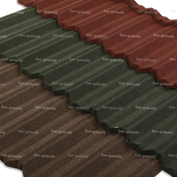 Colorful Stone Coated Metal Roof Tile Galvanized Galvalume Aluminum Roofing Sheets Nigeria Togo