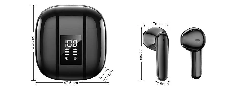 Suppression du bruit de enc Dual-Mark Portable touch Écouteurs TWS