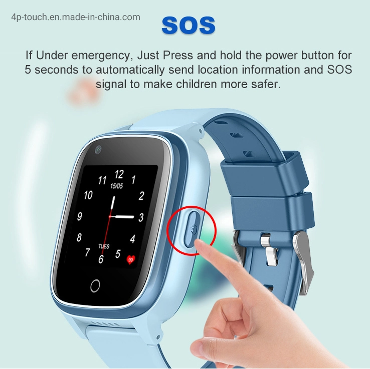 Factory Supply 4G IP67 Waterproof Hidden Tracking Kids security GPS Tracker Android Smart Watch with Video Call Take off Alert classroom mode D31U