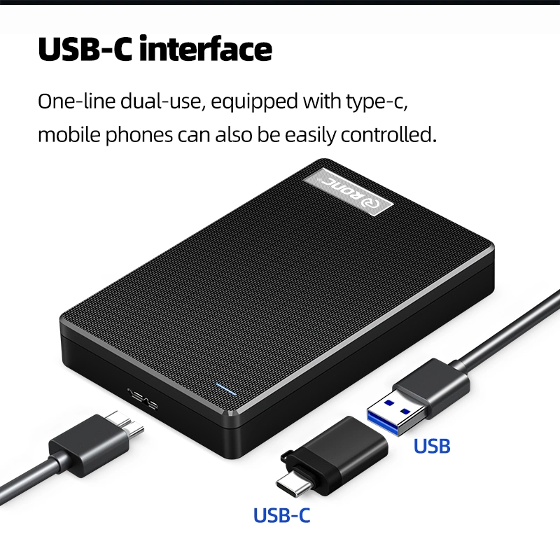 Disque dur portable 500 Go 1 to 2 to, disque dur externe, USB 3.0 pour PC et Mac, prêt à l'emploi