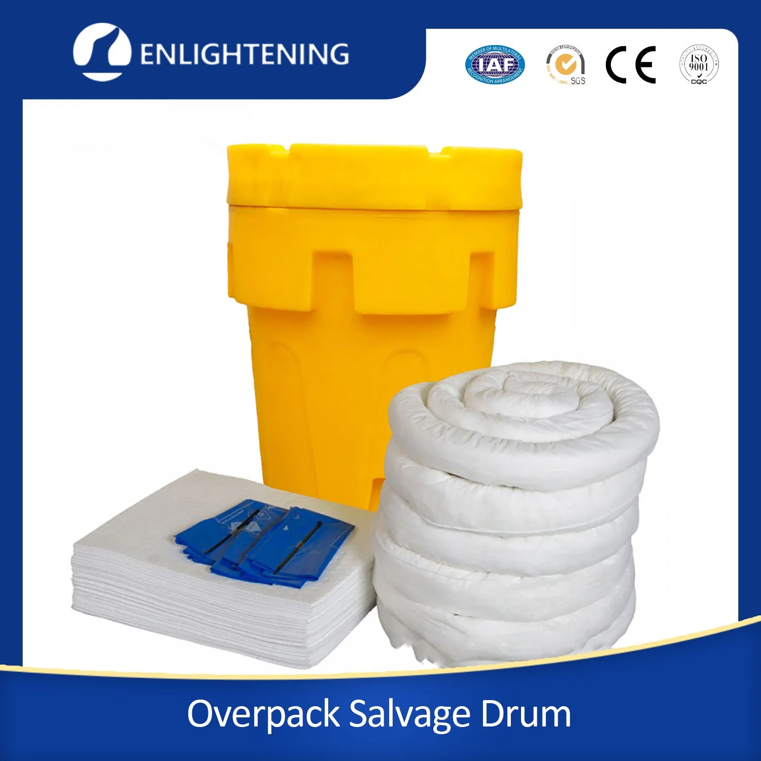 IBC Container Spill Pallet 95 Gallon Overpack Salvage Drum Spill Cabinet Spill Prevention Kits for Chemical Industry