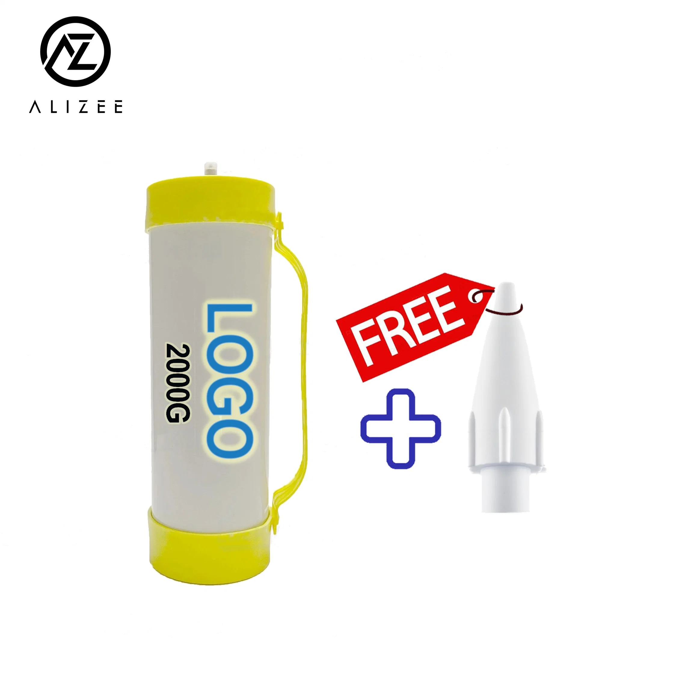 Factory Direct Wholesale/Supplier 3.3L N2o Cylinder 2000g Cream Charger (Free Nozzle)