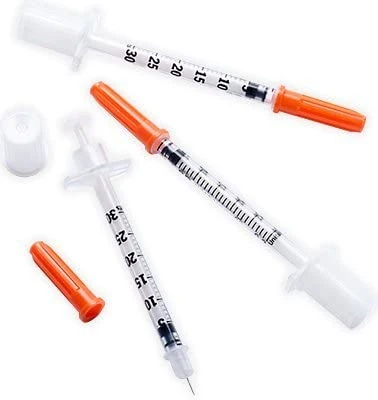 Meilleure vente de produits médicaux seringue à insuline médicaux jetables jetables de seringues à insuline
