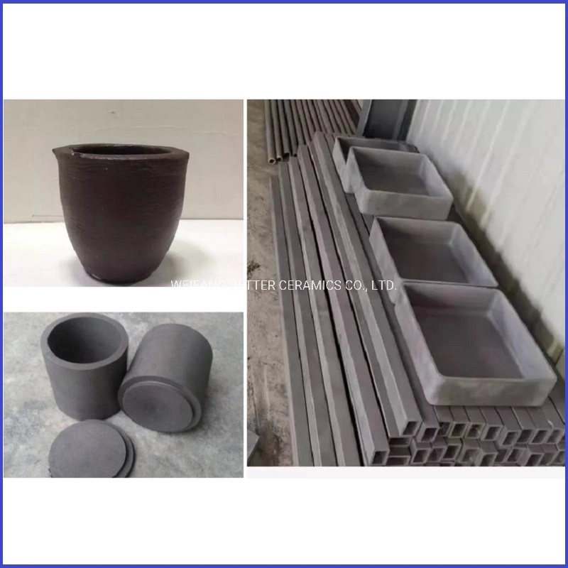 Corrosion resistance and peeling resistance Sisic crucible