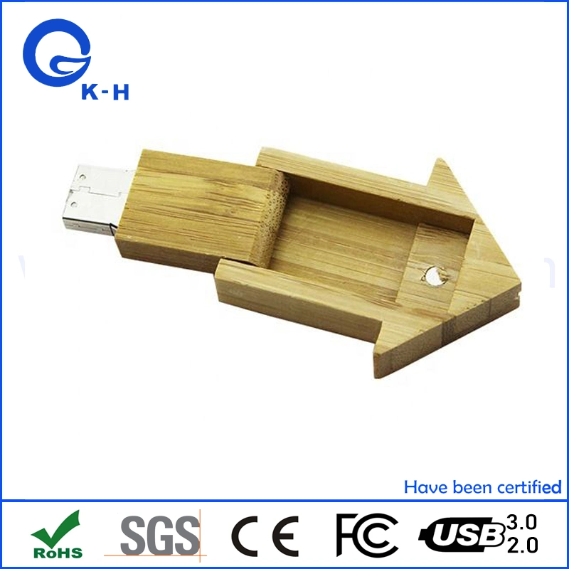 Wooden House USB Keys Flash 16GB 32GB 64GB Storage Engraving 128GB