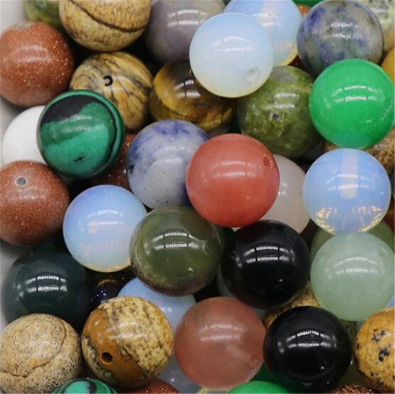 Crystal Agate Semi-Precious Stone Bagel Colorful Nostalgic Circle Jewelry Accessories Loose Beads