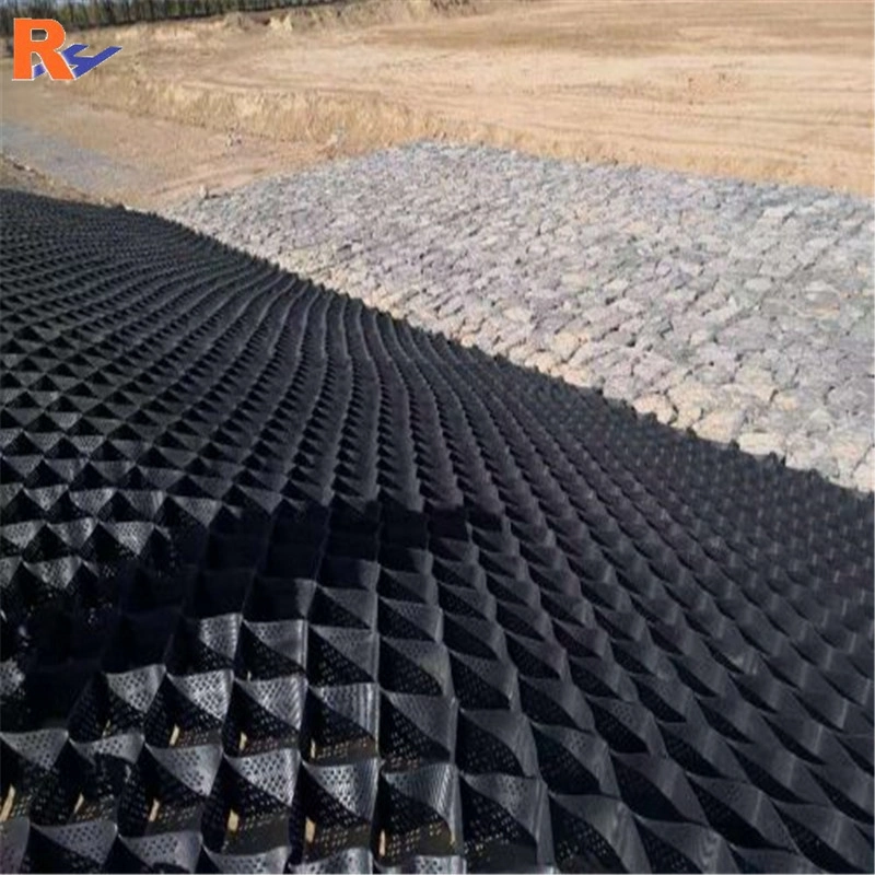 Green Color Smooth 1.2mm Geocell and Geotextile for Road Reinforcement