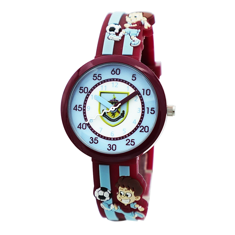 Caricature de commerce de gros bon marché Water Resistant coloré poignet Watch Kids étudiant Montre à quartz en silicone pour Garçon