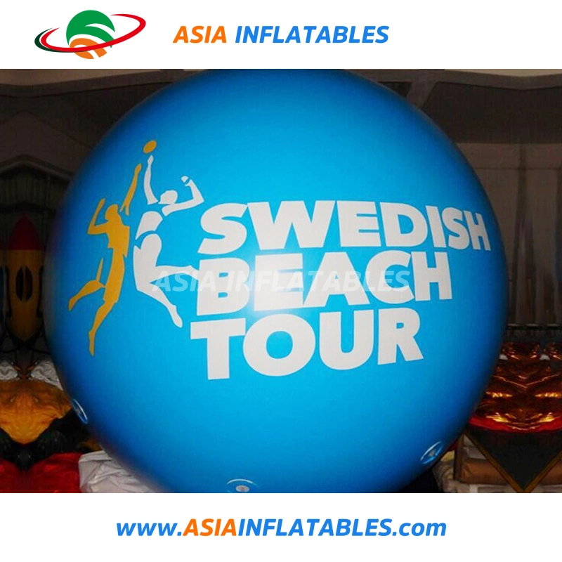 Custom Giant Blue Helium Balloon with Full Color Digital Printing
