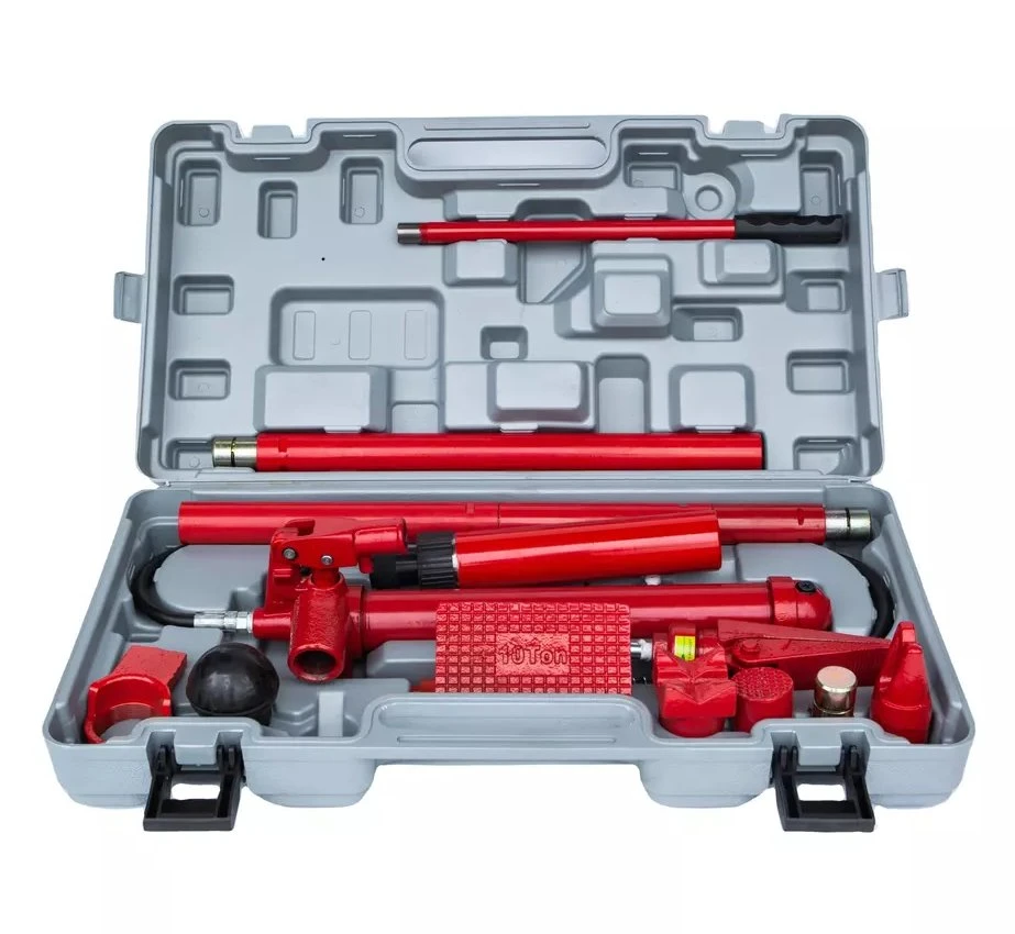 Factory Wholesale 10ton Auto Body Frame Repair Kit Portable Hydraulic Porta Power Jack Tool