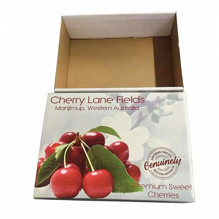 Factory Customized White Cardboard Vegetables Paper Carton Fruit Box Packaging