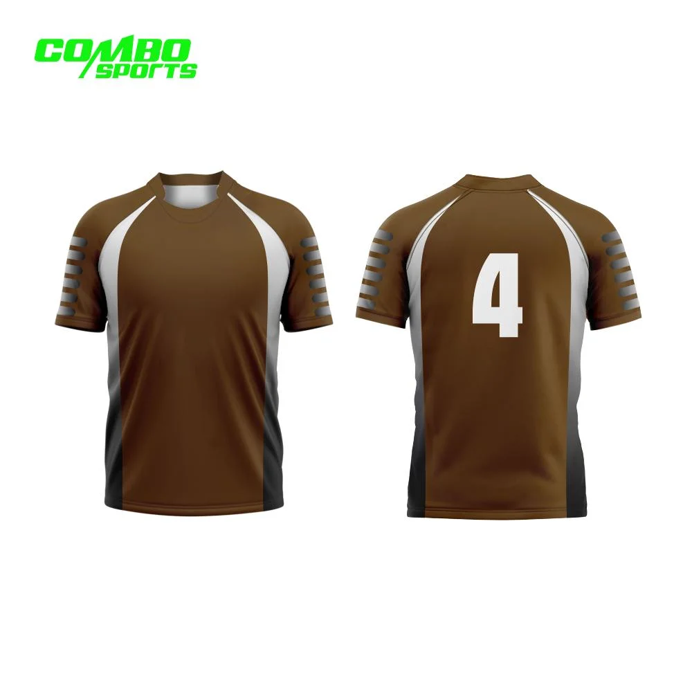 Venda por grosso de Rugby Barata Jersey Qualidade Superior Rugby Jersey homens Custom