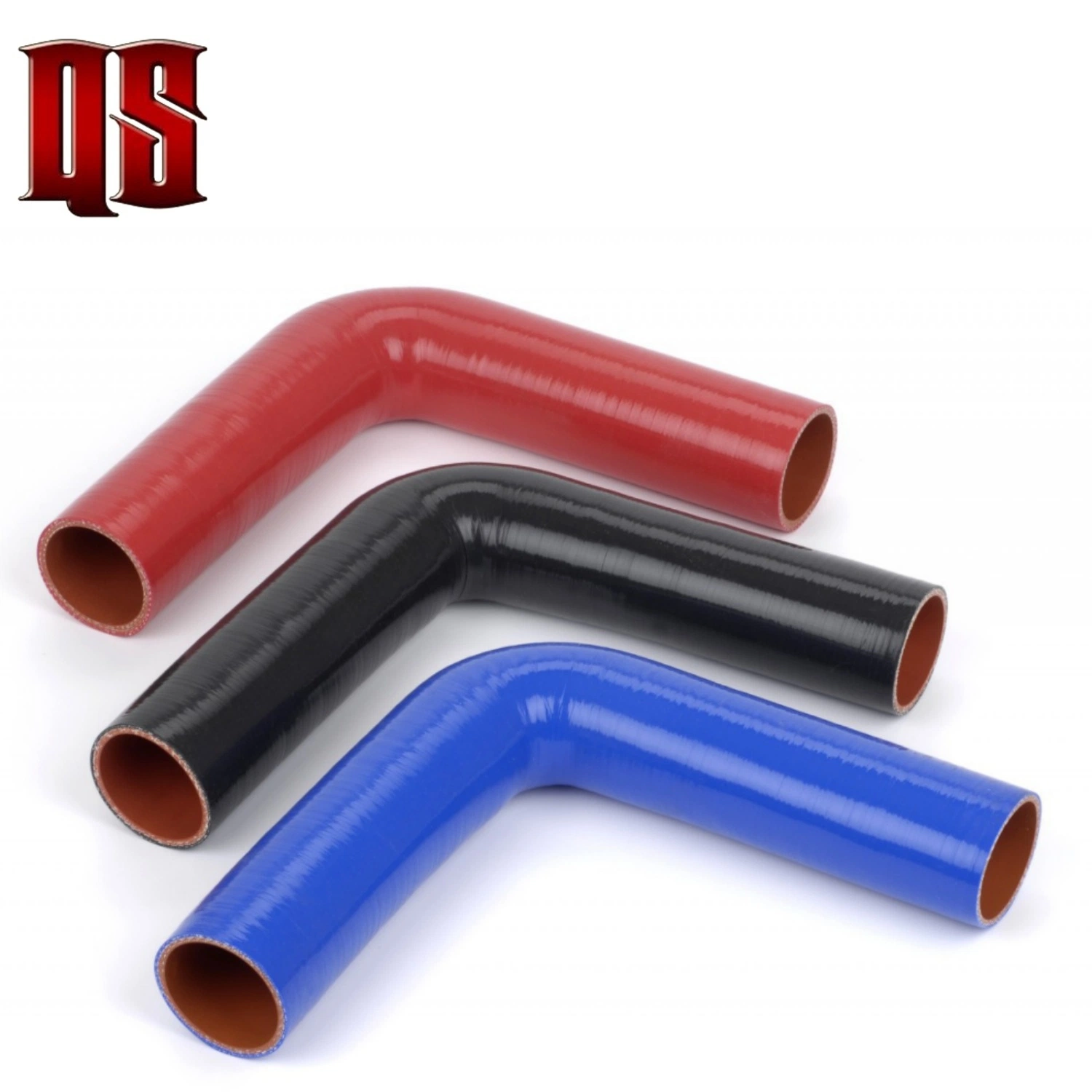 Silicone Intercooler Hose 90 Elbow Silicone Tube 3to6 Layer Rubber Pipe 3 1/2" 89mm Use for Cars Trucks Heavy Machines Marine