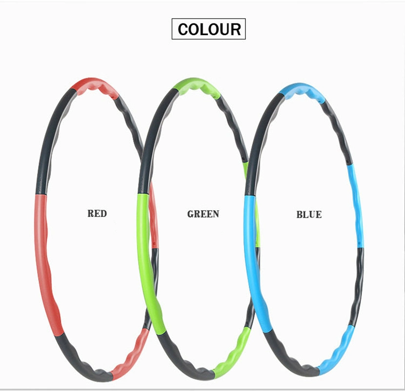 Fitness Exercise Hula Hoop 8 Section Detachable Design with Wave-Shaped Esg12865"