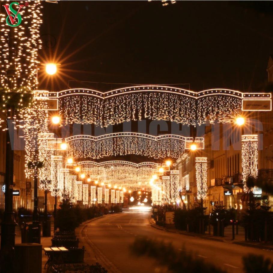 LED Navidad cuerda de la luz 2D Street decoración de la iluminación proyecto