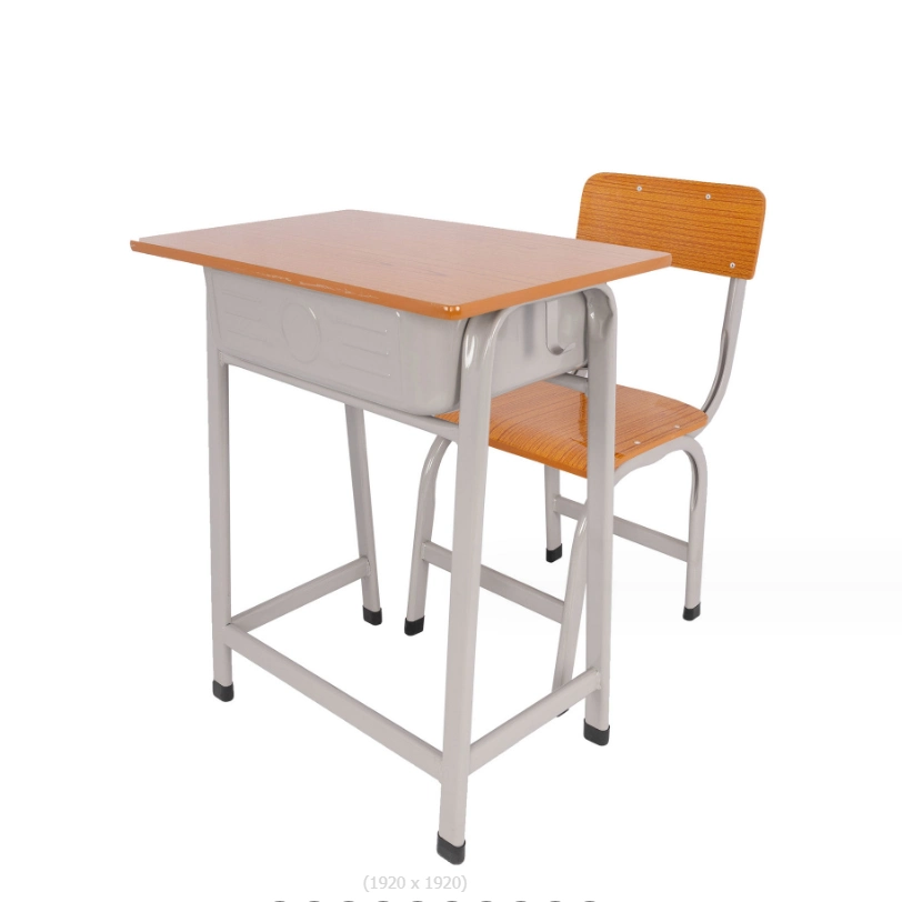 Cheap Classroom Single Student School Desk and Chair Table and Chair Primary School Desk Set School Furniture