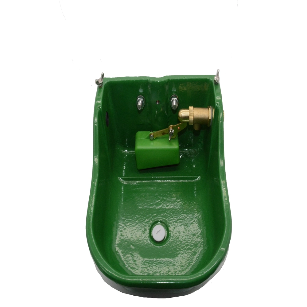 Adjustable Brass Float Valve Cast Iron Water Trough with Green Powder Coated 3L