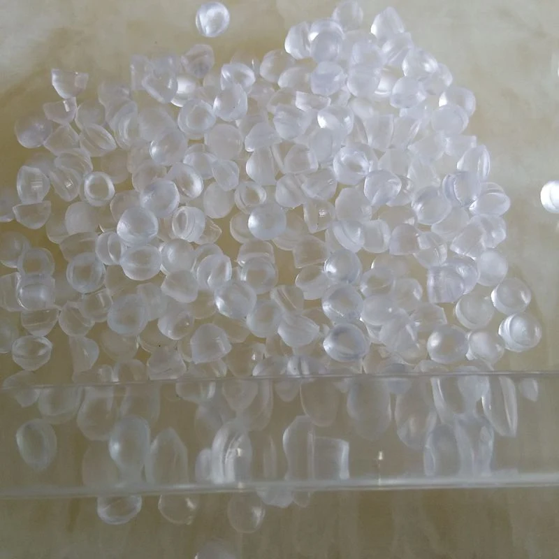 الحبيبات البلاستيكية الشفافة المواد الخام البلاستيكية المرنة من مادة البولي فينيل كلوريد (PVC) المرنة البلاستيك