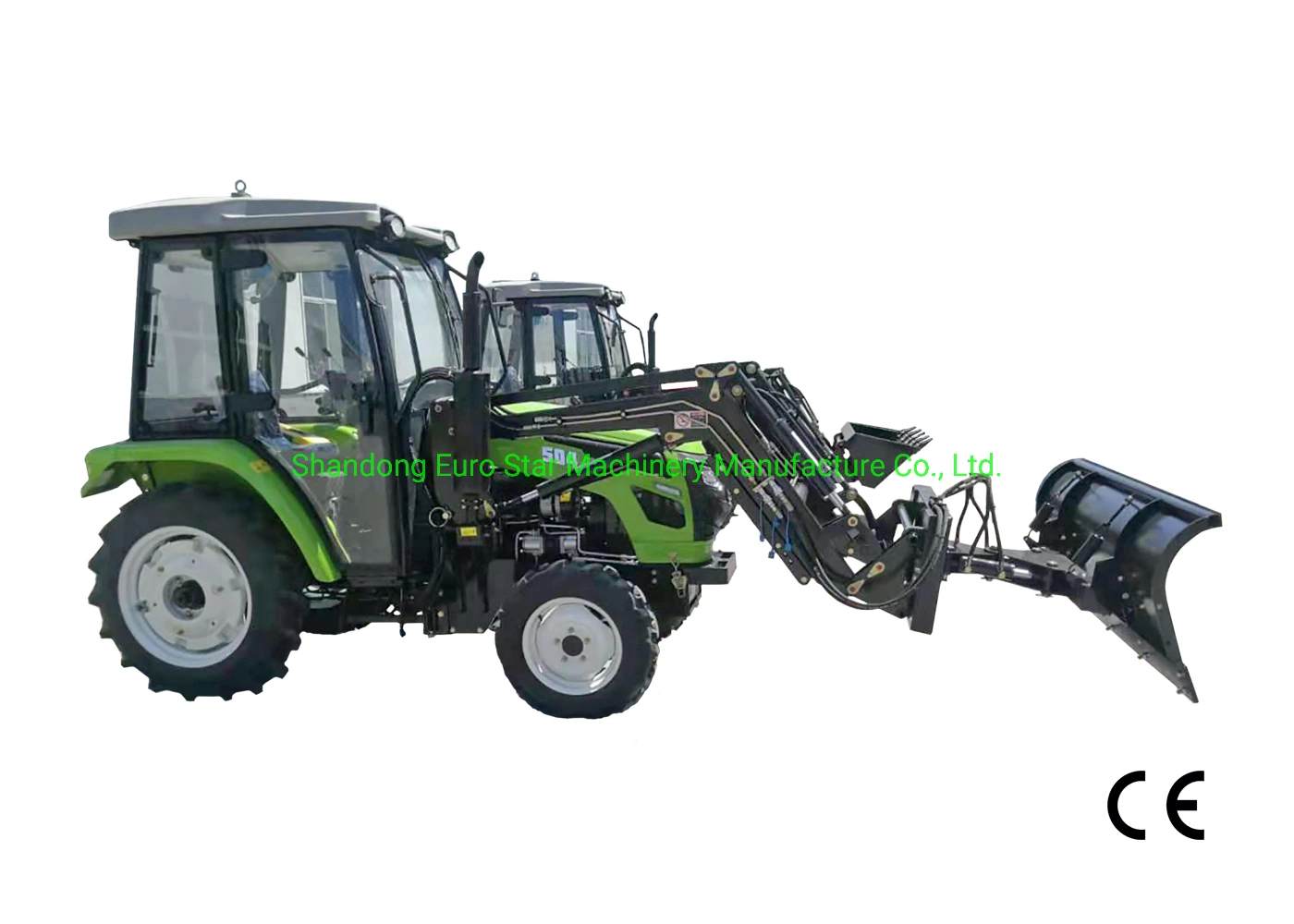 Tractor de 200cm de ancho de captura de la granja cargadora frontal Carretilla elevadora de horquilla para paletas de hierba china de la hoja topadora niveladora de maquinaria agrícola para el fabricante de madera de Paca Grab