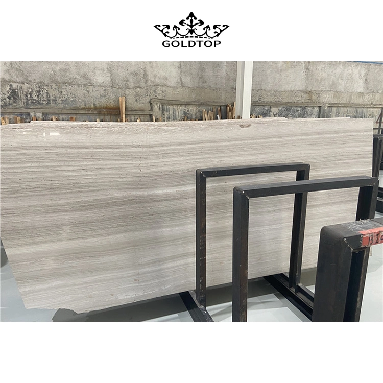 Natural Marmore Hot Sales Polished White Wood Marble Wall Tiles/Slab Tiles/Floor Tiles/Tabletop/Countertop