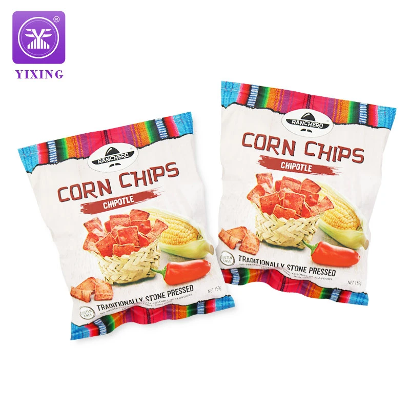 Custom Printed Snack Food Plastic Bags Resealable Plastic Potato Chips Crisp Packaging Bag Material