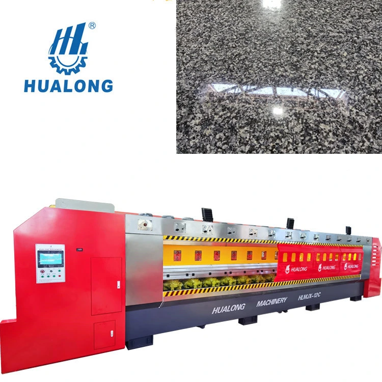 Hualong Stone Processing Machinery Multi Fikert Head Continous Resin Grinder Marble Slab Polish Machine for Granite Marble Quartz with CE