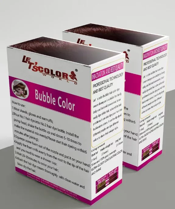 Color Professional Permanent Hair Color Cream Factory Wholesale/Supplier OEM Permanent Hair Color Dye Bubble