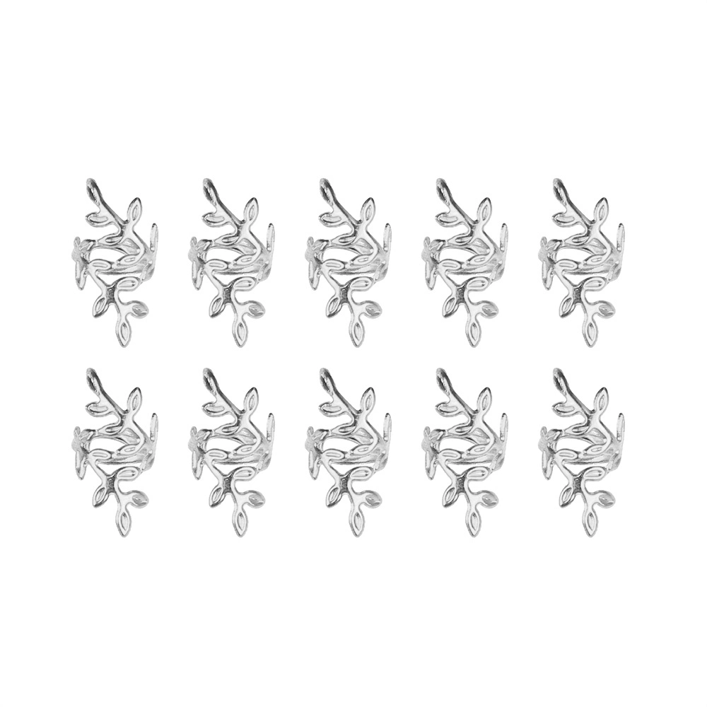 Alileader Günstige 10pcs A Pack Loc Zubehör Blume Stil Metall Spiral Haarperlen für Zöpfe