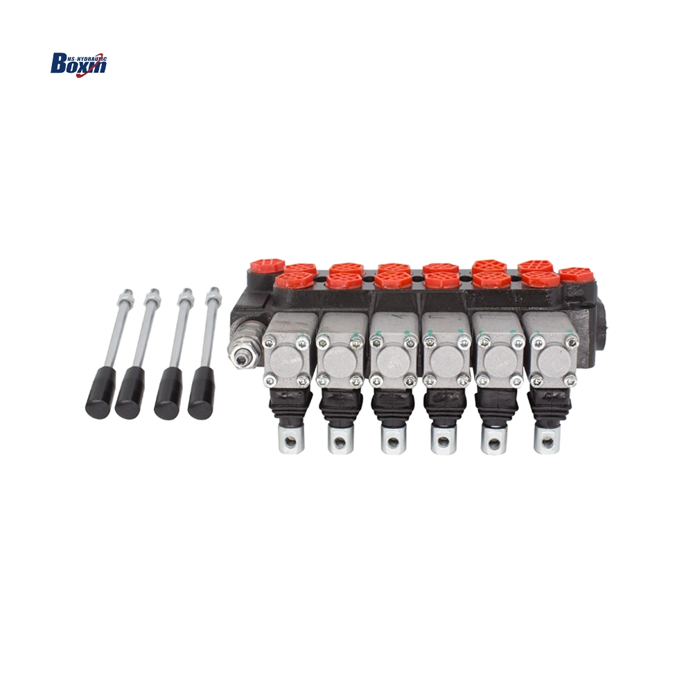 Truck 4 Spools 20L/Min Dcv Monoblock Hydraulic Directional Control Valve