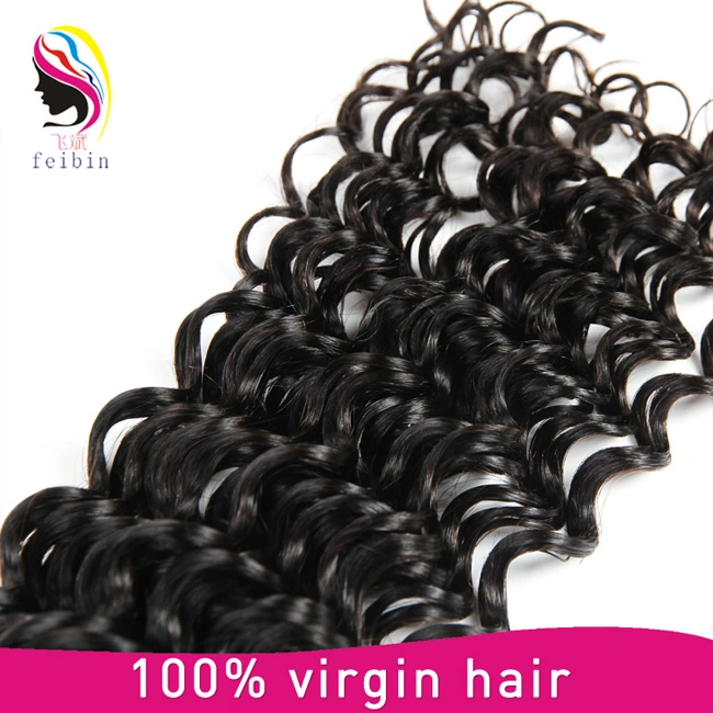 No Tangle No Shedding Unprocessed Deep Wave Human Hair Bundles