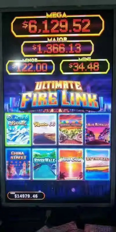 Ultimate Fire Link Multigame 43 Inch Curve Video Arcade Slot Game Machine