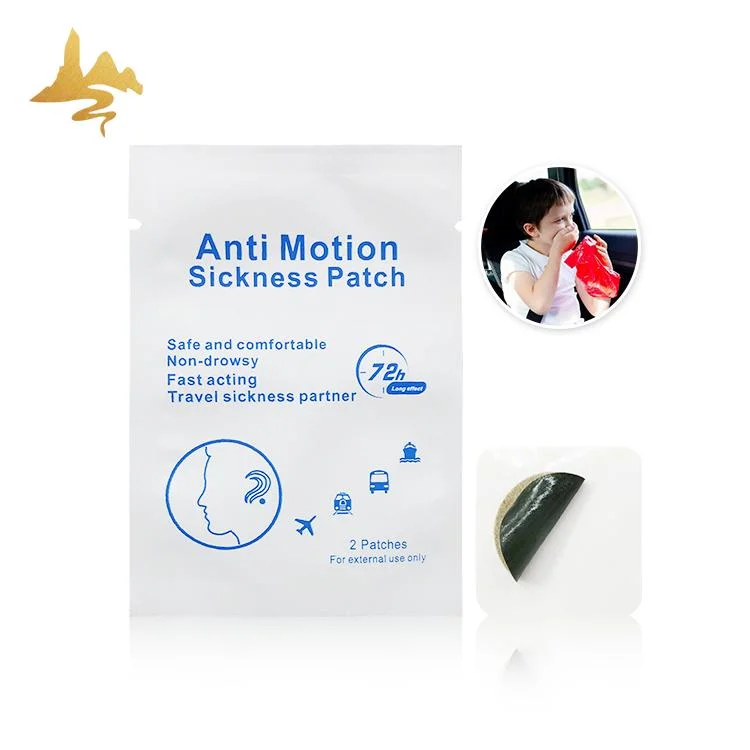 Free Sample Disposable Natural Ginger Extract Anti Carsickness Patch for Travel