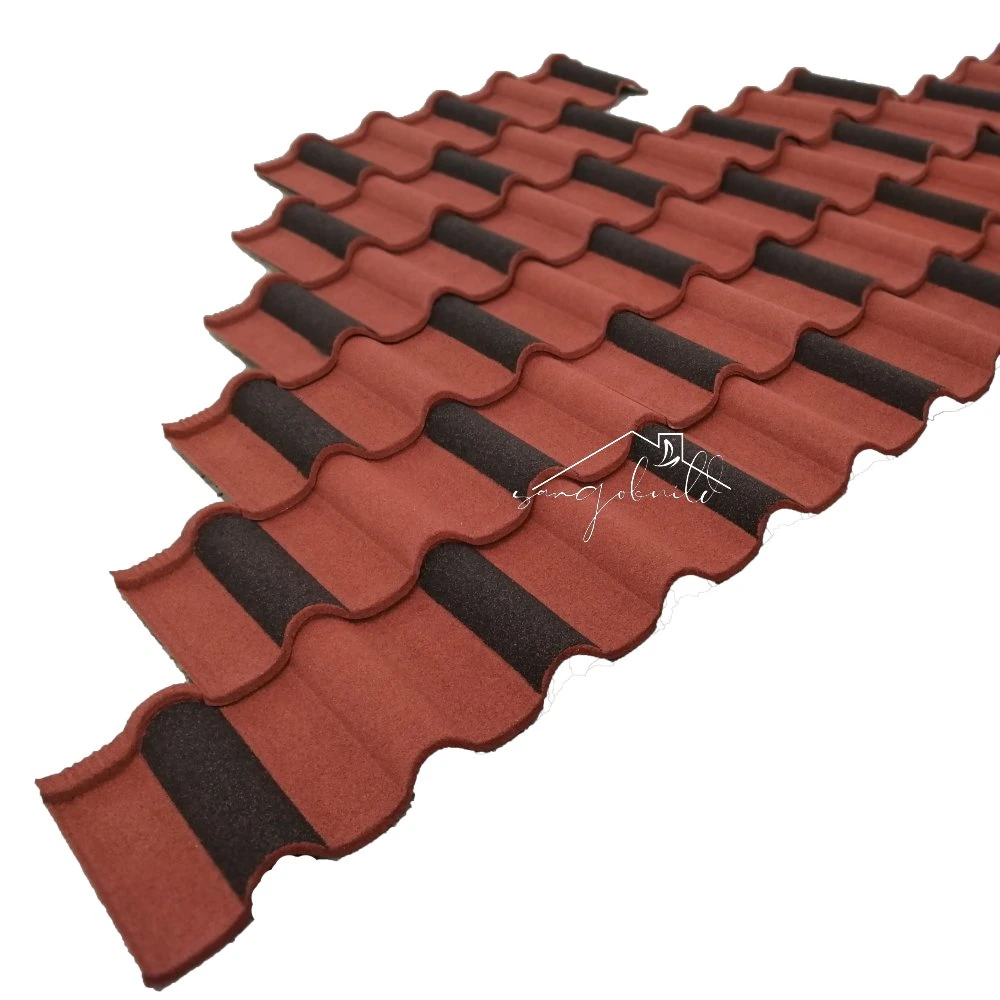 Tile Roofing Sheets Metal Roof Stone Coated Kerala Roofing Tile Price in Zambia Gambia Liberia Made in China