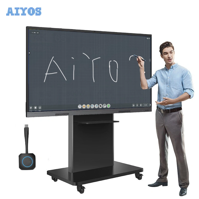 4K UHD 75 Inch Education Teaching LED Interactive Flat Panel Touch Screen Interactive Whiteboard