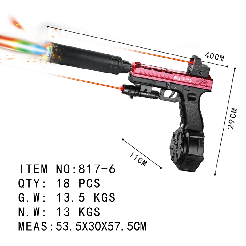 Gel de água com pistola de peluda totalmente Graffiti de peluda Splatrball Toy Automatic Pistola de pintura com pistola Bullet P17